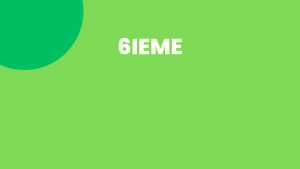 Souscription 6ieme